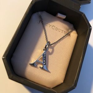 Juicy Couture “A” Diamond Necklace